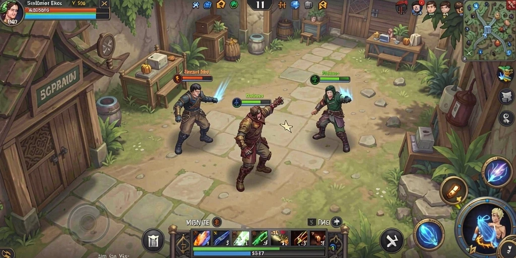 Screenshot menampilkan karakter utama dalam aksi.