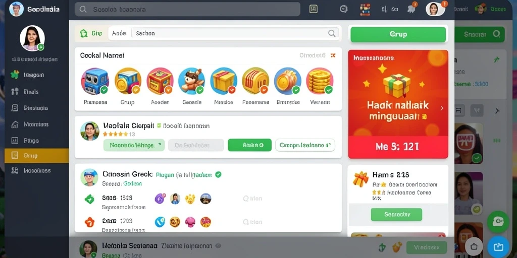 Tampilan menarik dari permainan slot pertama.