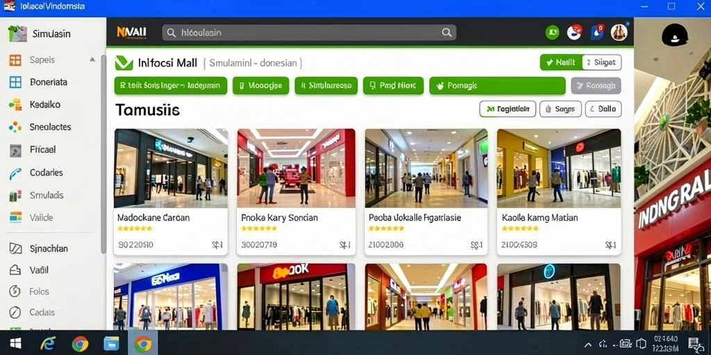 Antarmuka utama yang ramah pengguna.
