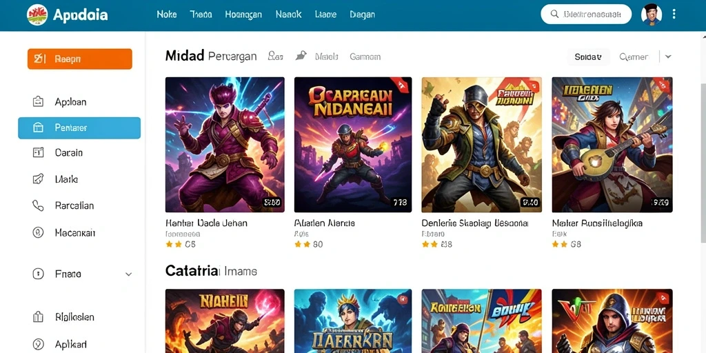 Tampilan awal yang menarik dan informatif.