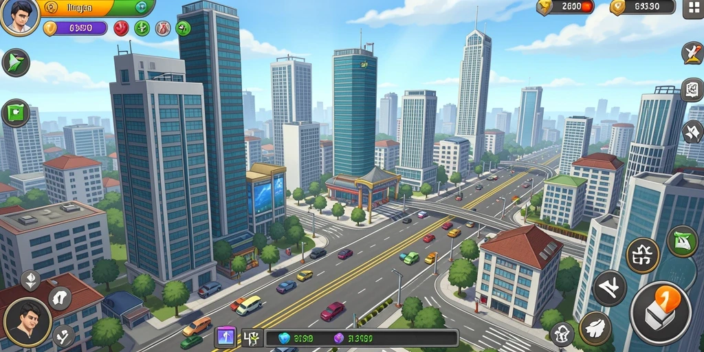Screenshot menunjukkan karakter utama dalam pertempuran hebat.