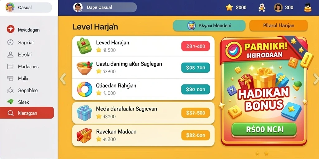 Tampilan antarmuka yang menarik dan user-friendly.
